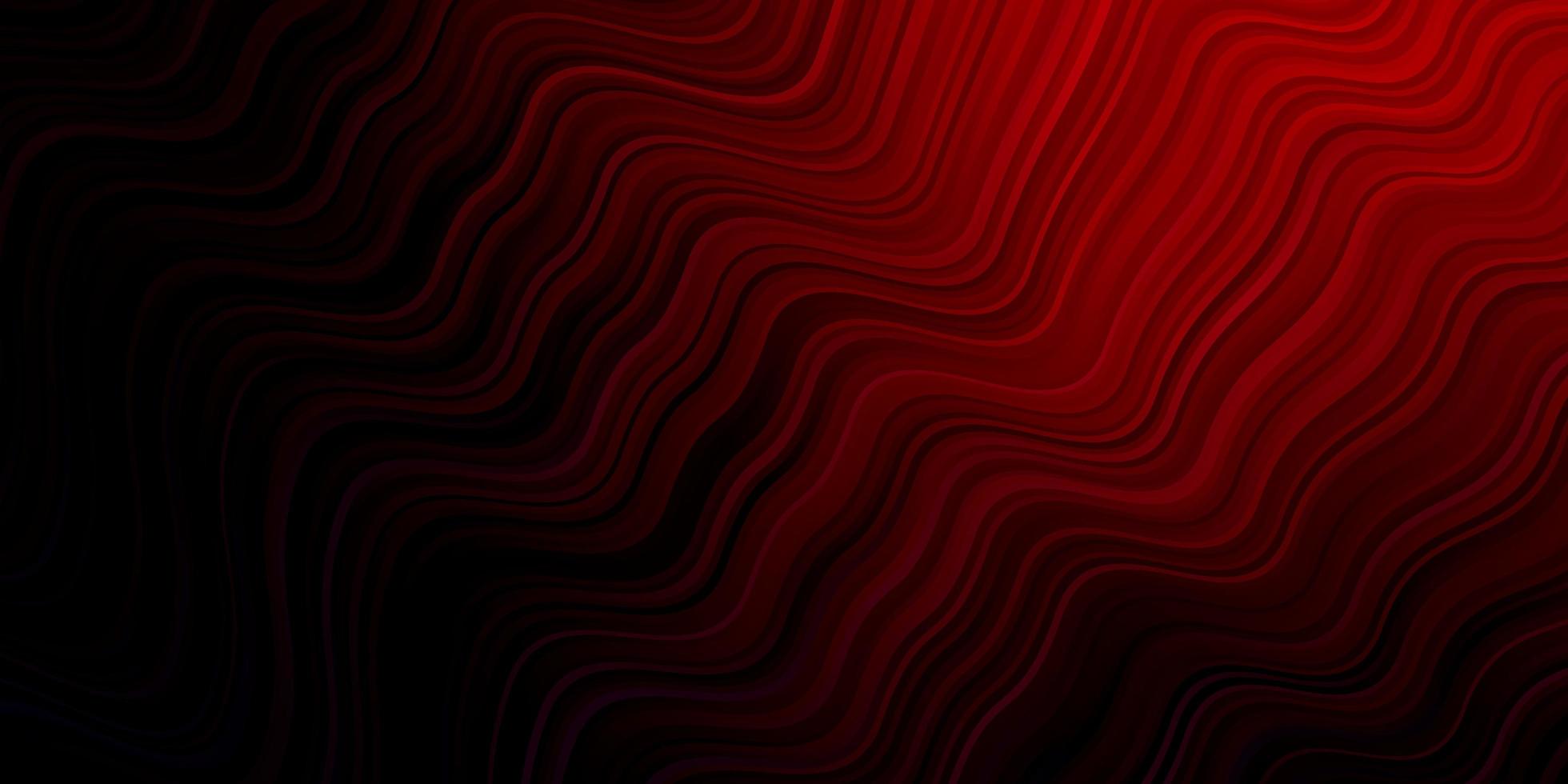 Dark Blue, Red vector texture with curves.