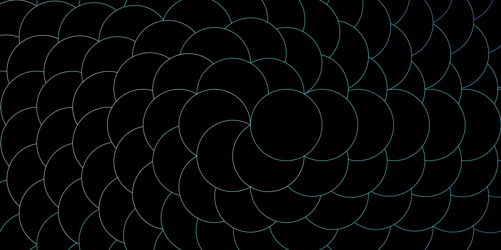 Fondo de vector azul oscuro, verde con círculos.