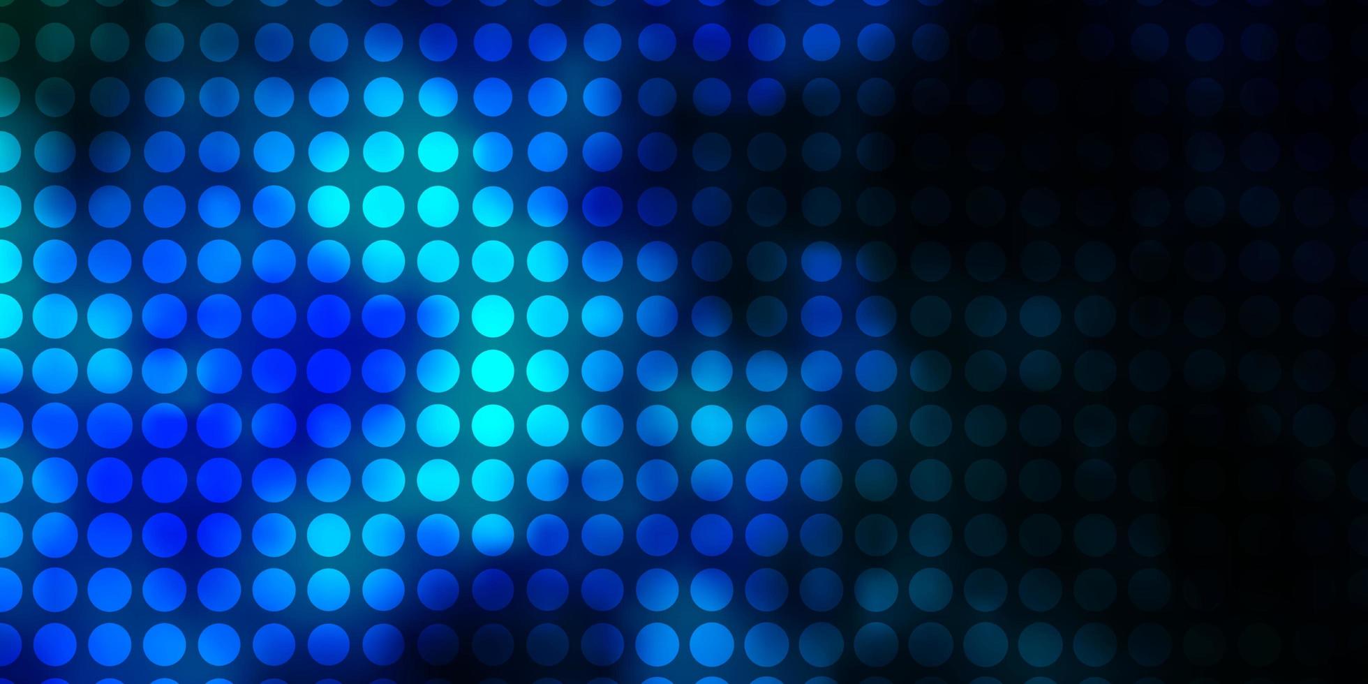 Dark Blue, Green vector background with circles.