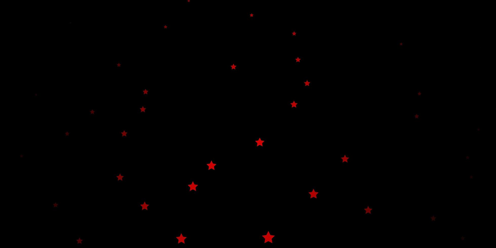 Dark Green, Red vector layout with bright stars.