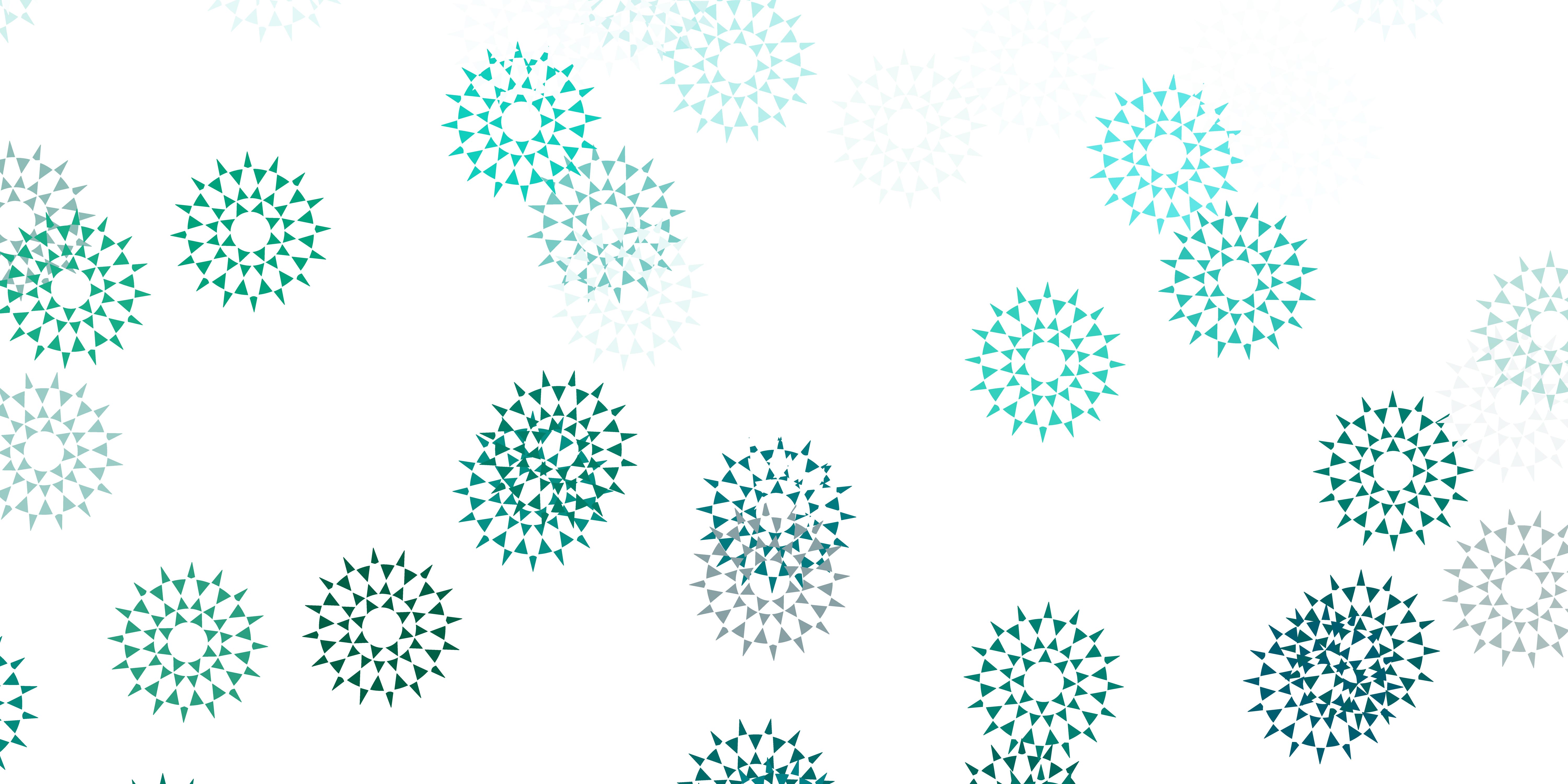 Light blue, green vector natural artwork with flowers. 1944781 Vector