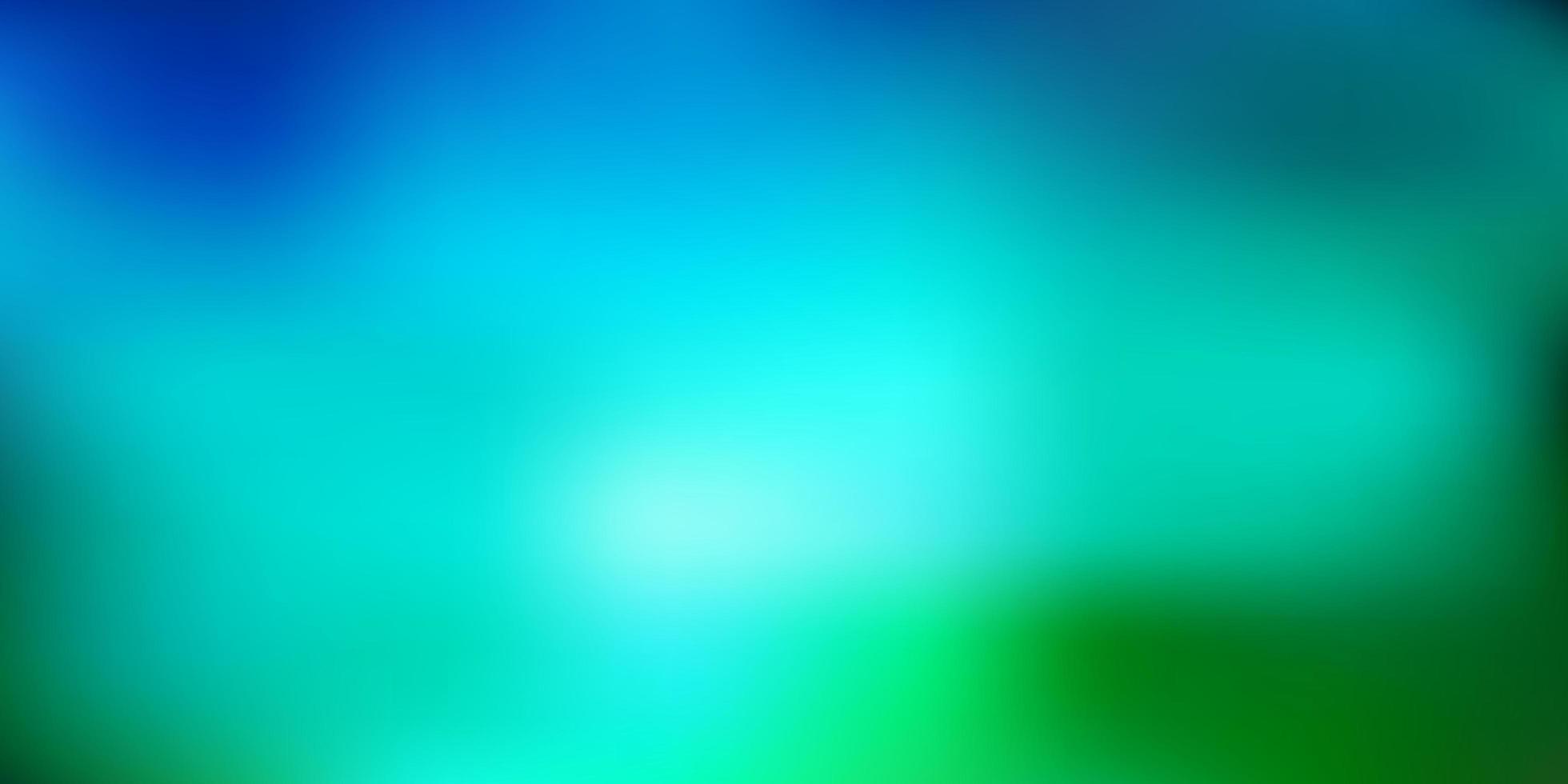 Fondo de desenfoque abstracto de vector azul claro, verde.