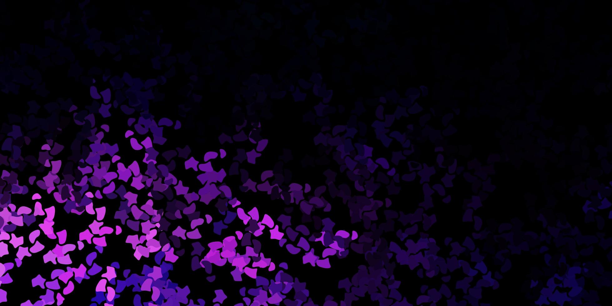 Telón de fondo de vector púrpura oscuro con formas caóticas.