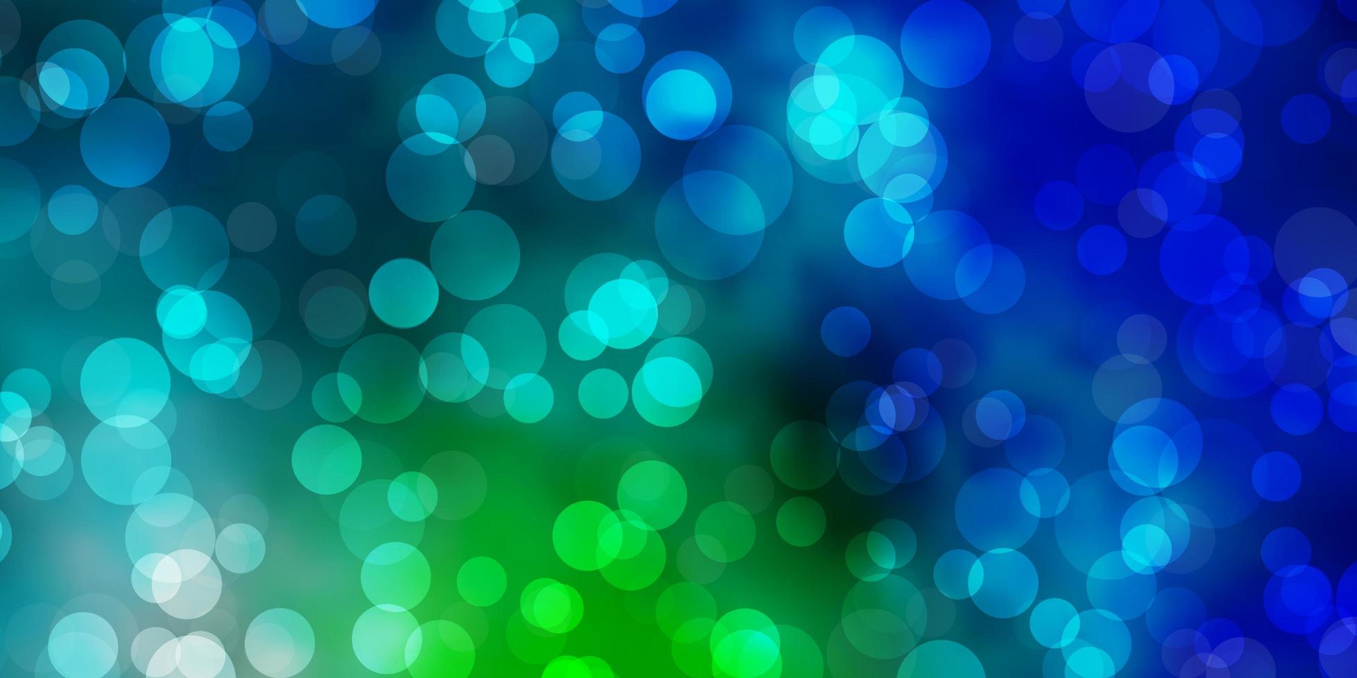 Light Blue, Green vector texture with disks.