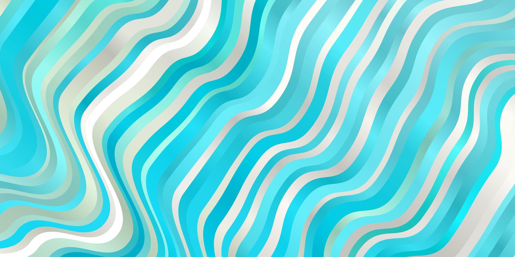 Light Blue, Green vector background with bent lines.