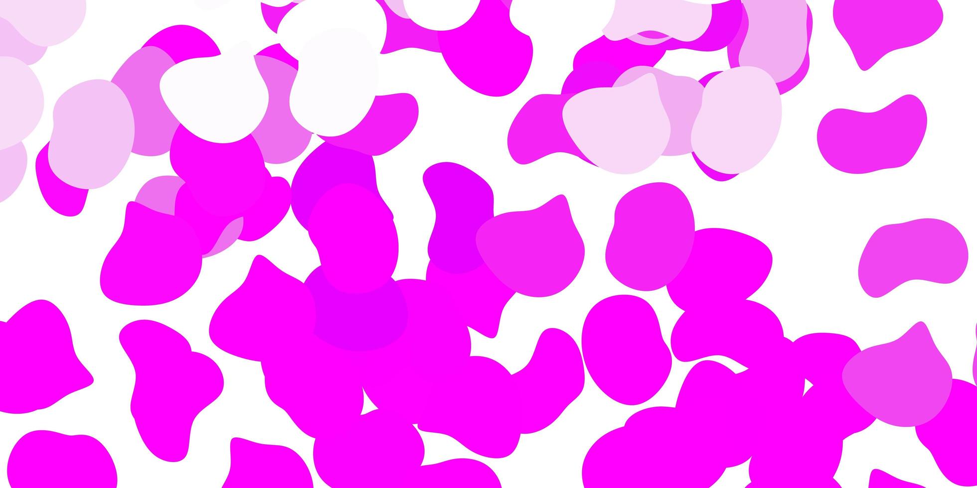 Light pink vector pattern with abstract shapes.