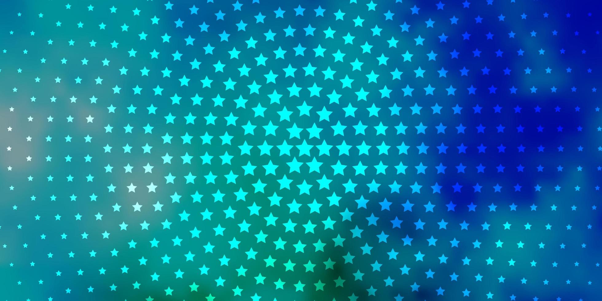 textura de vector azul claro, verde con hermosas estrellas.