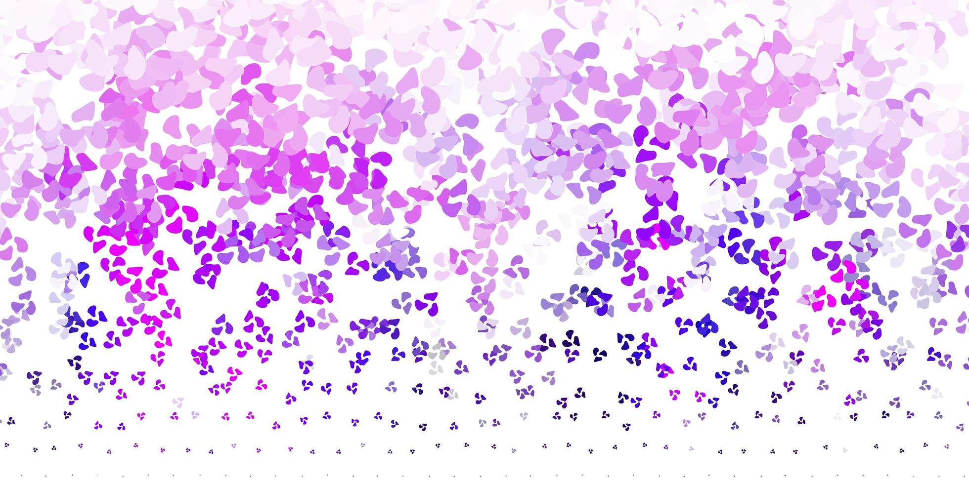 Light purple vector texture with memphis shapes.