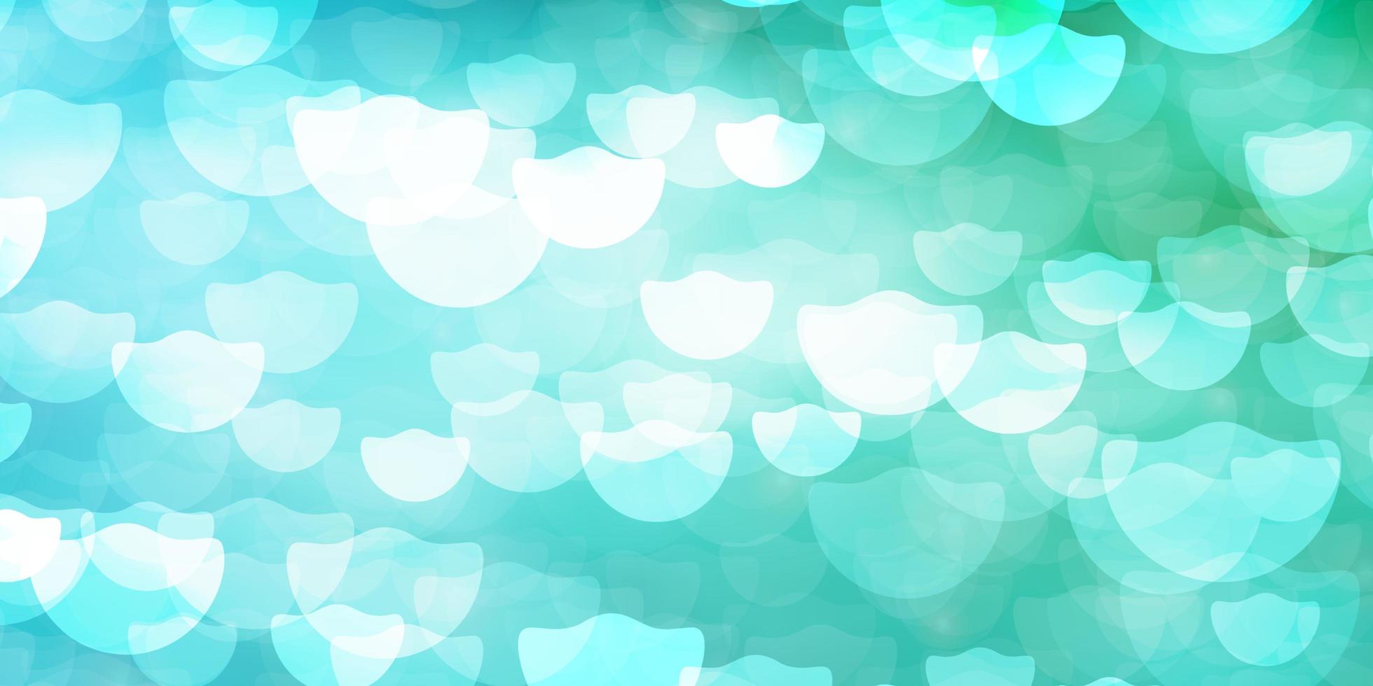 Light Blue, Green vector layout with circles.