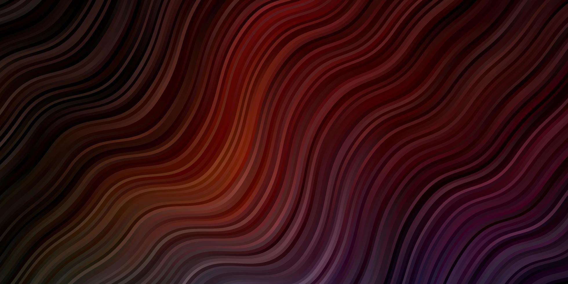 Dark Blue, Red vector texture with curves.