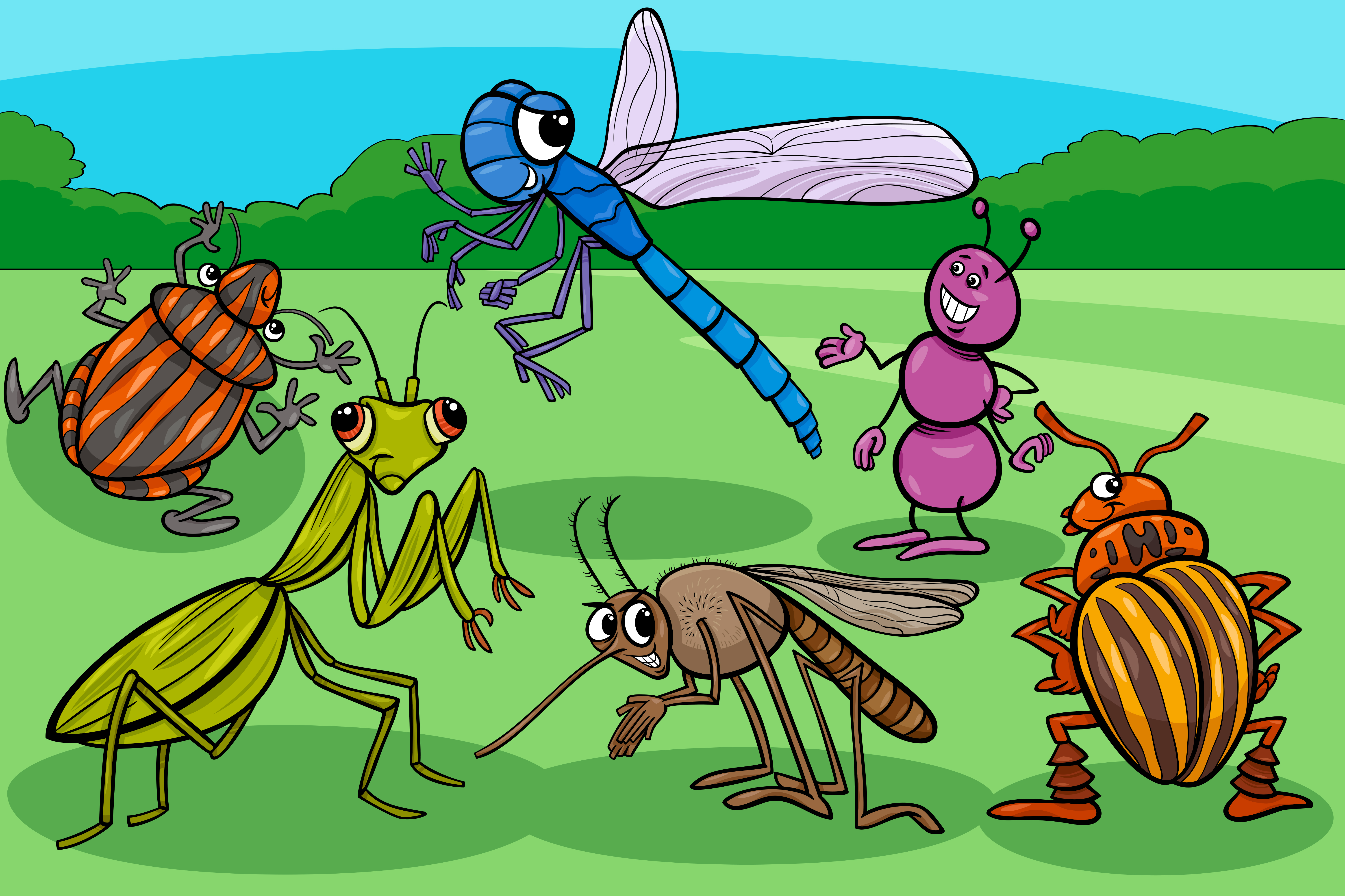 insects and bugs funny cartoon characters group 1945332 Vector Art at Vecteezy insects and bugs funny cartoon characters group 1945332 Vector Art at Vecteezy