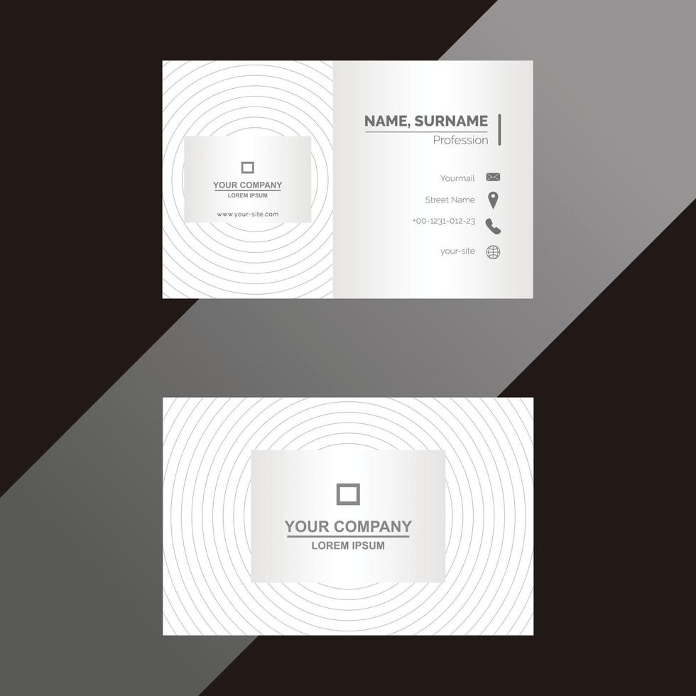 Corporate business card template vector