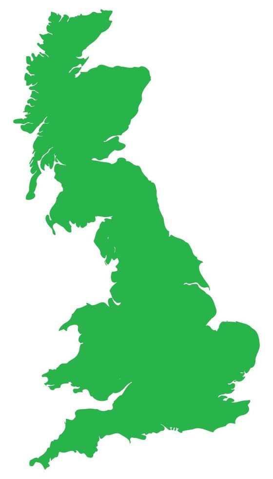 mapa de gran bretaña vector