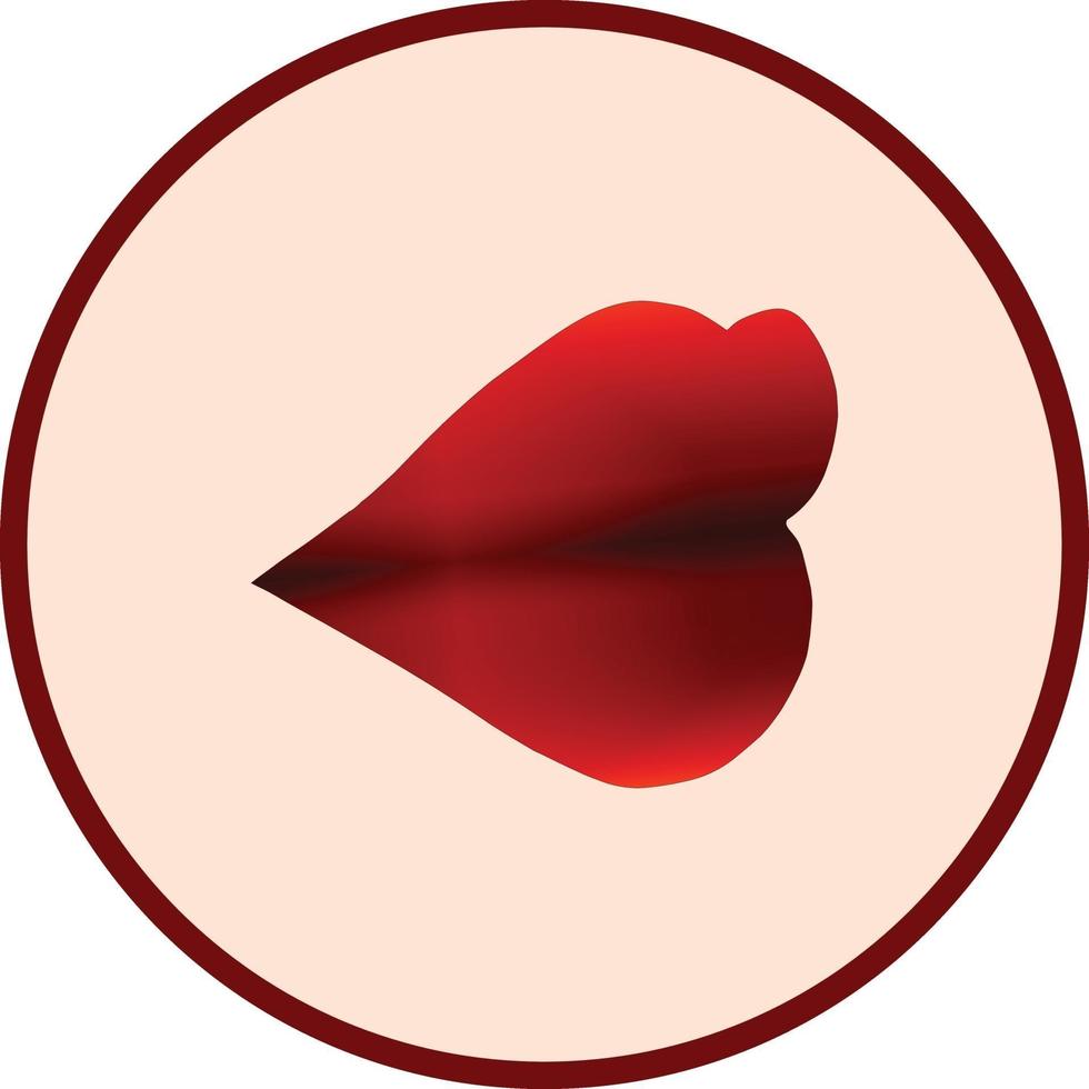 Female Red Lips vector
