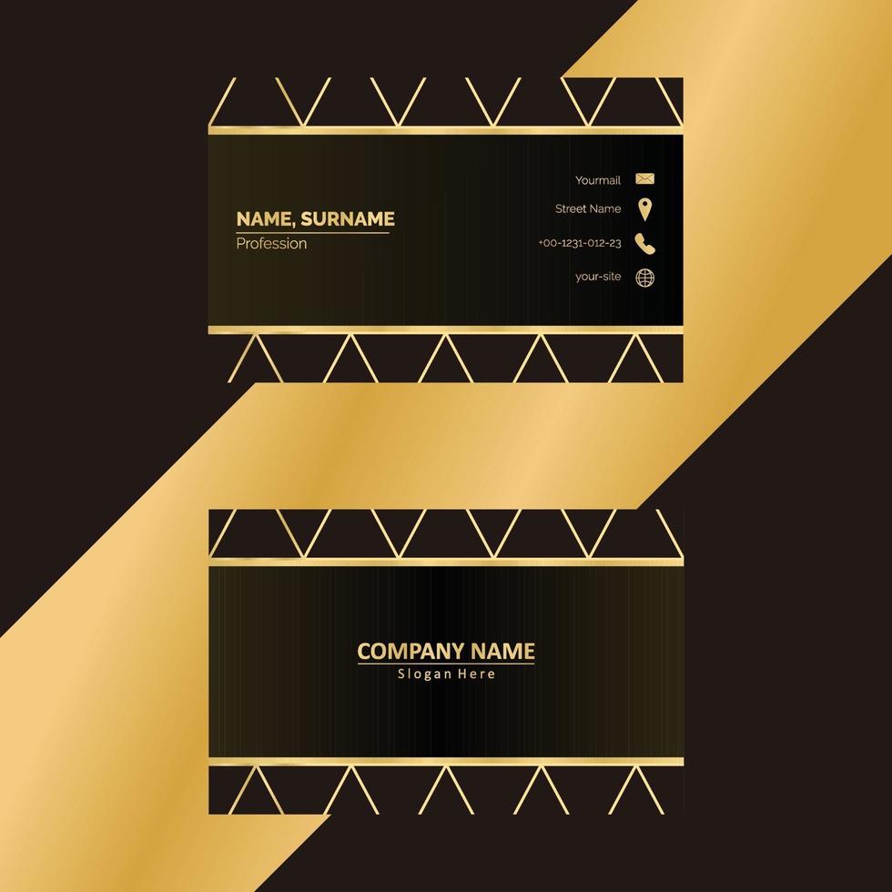 Corporate business card template vector