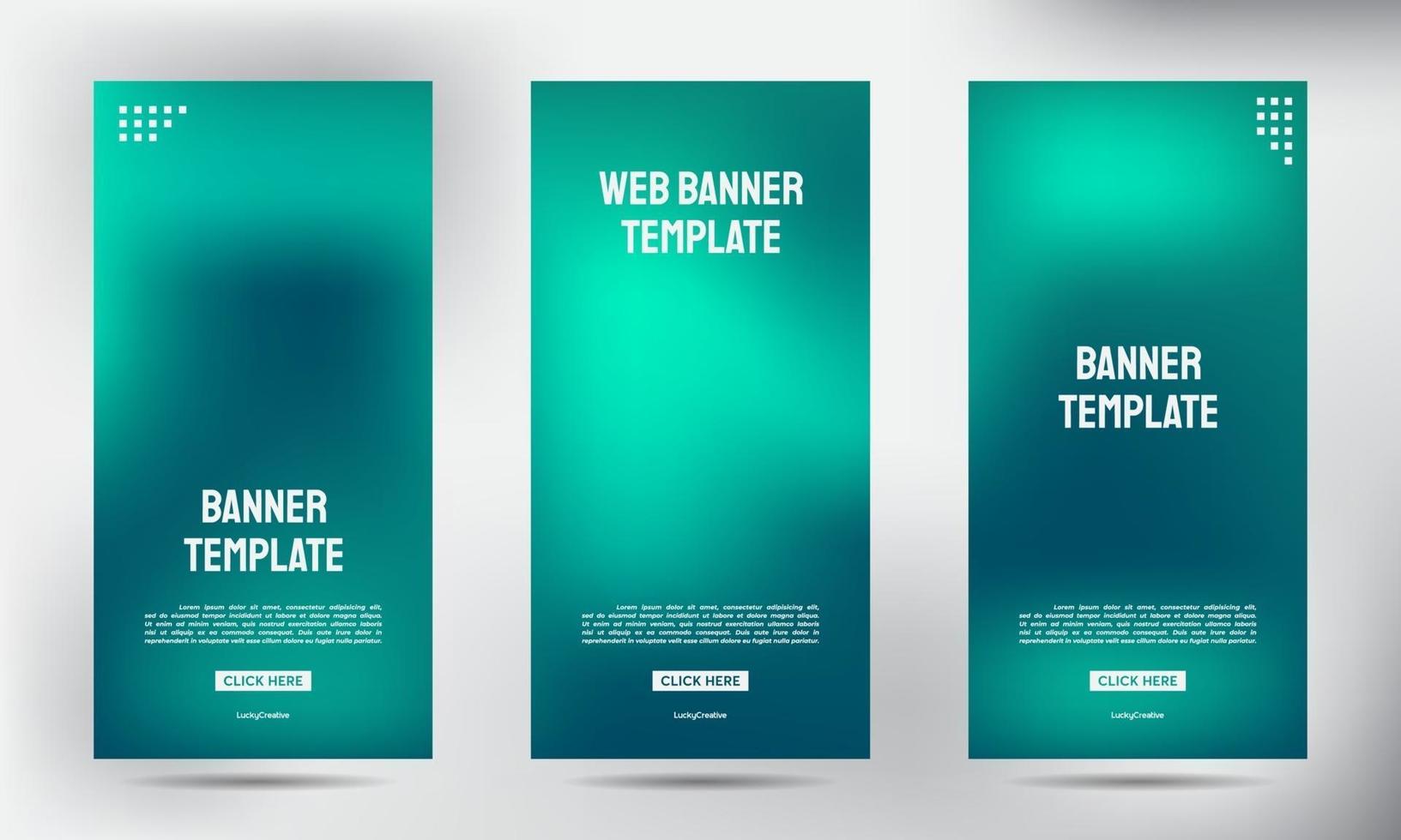 Set of blurred roll up business brochure flyer banners vector