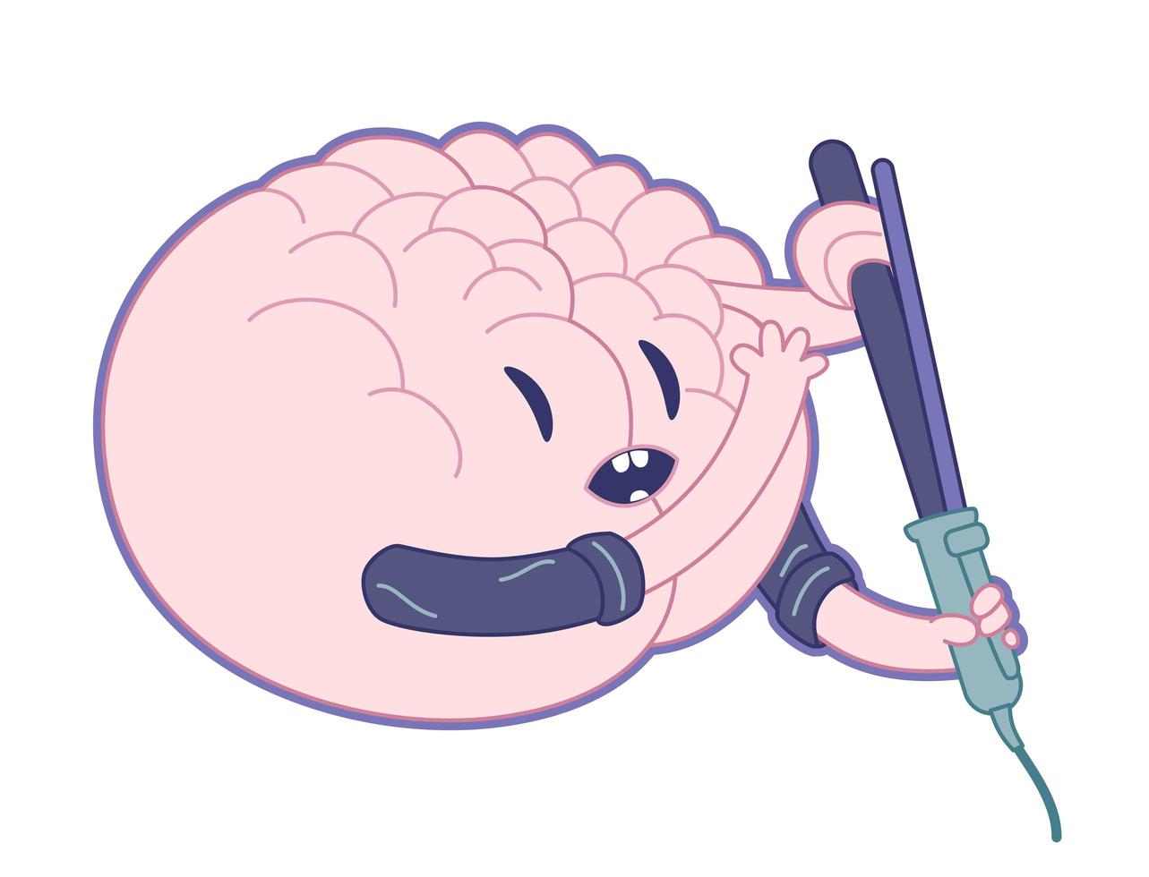 hermosa mente, colección de cerebro vector