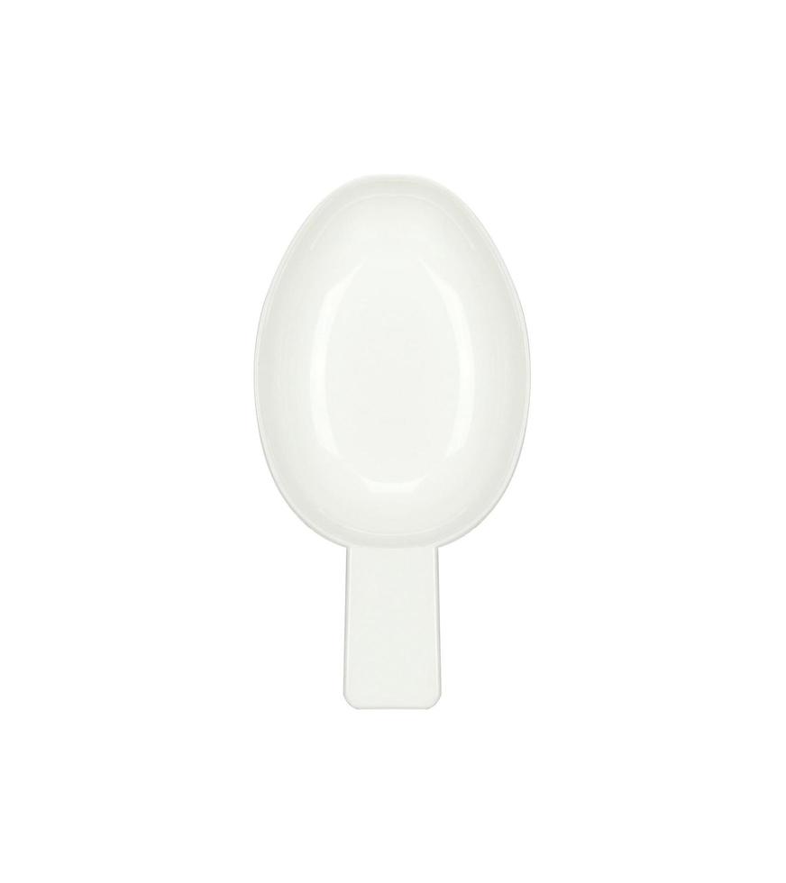 White spoon on white photo