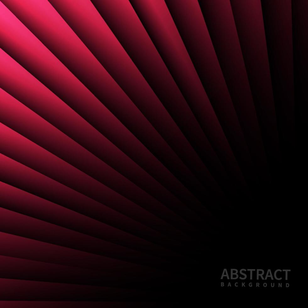 Fondo abstracto rayas rojas líneas diagonales con sombra. vector