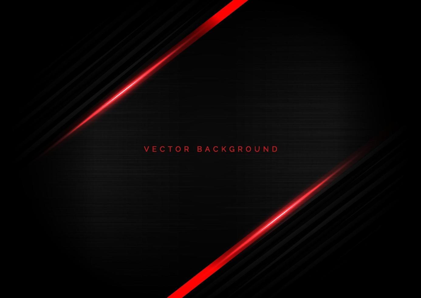 Abstract template black strip line diagonal with border red glowing on black texture with copy space for text. vector