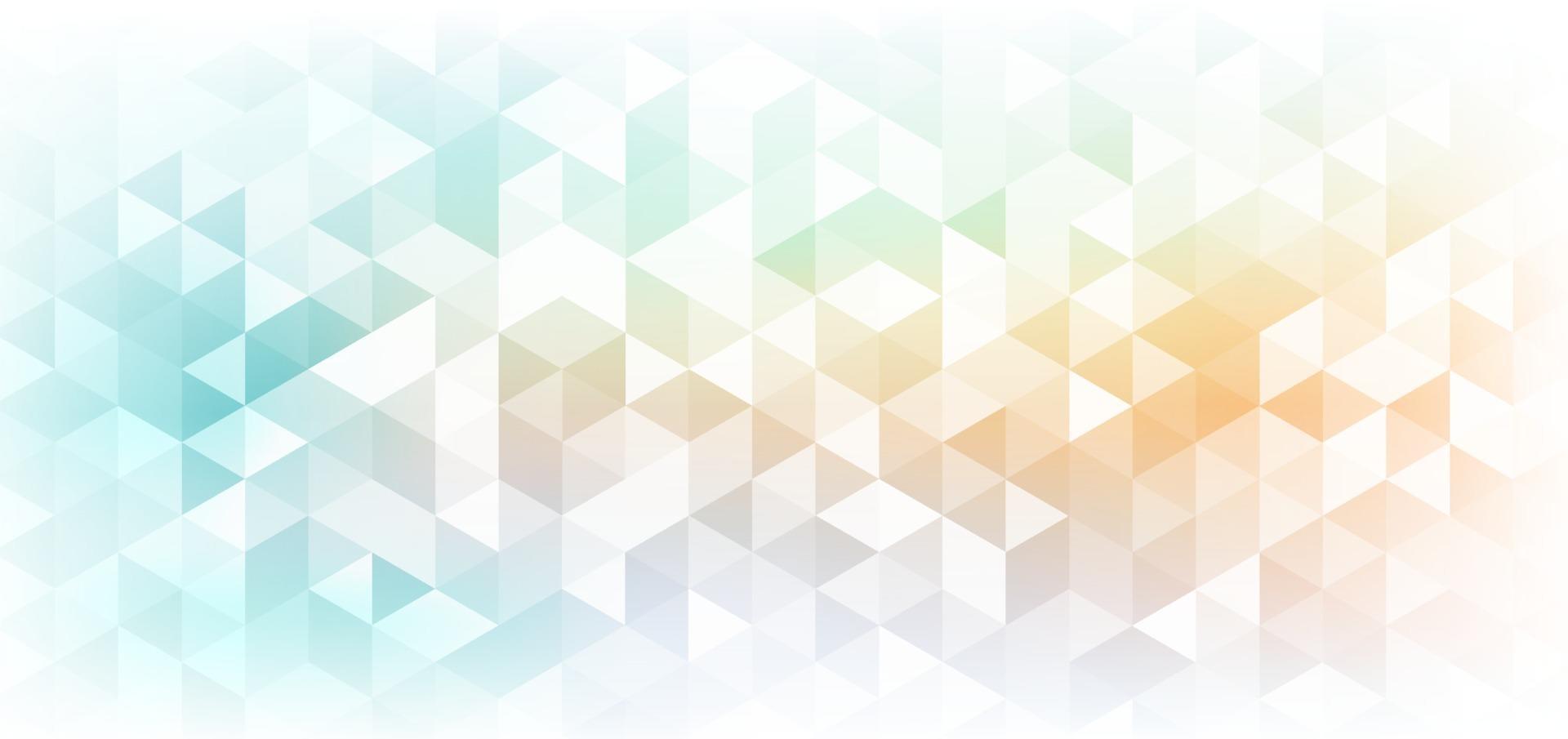 Abstract banner web geometric hexagon pattern light blue orange background with space for your text. vector