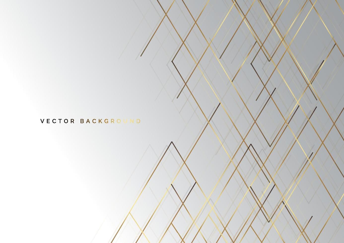 Abstract striped lines gold color on grey background. Luxury style. vector