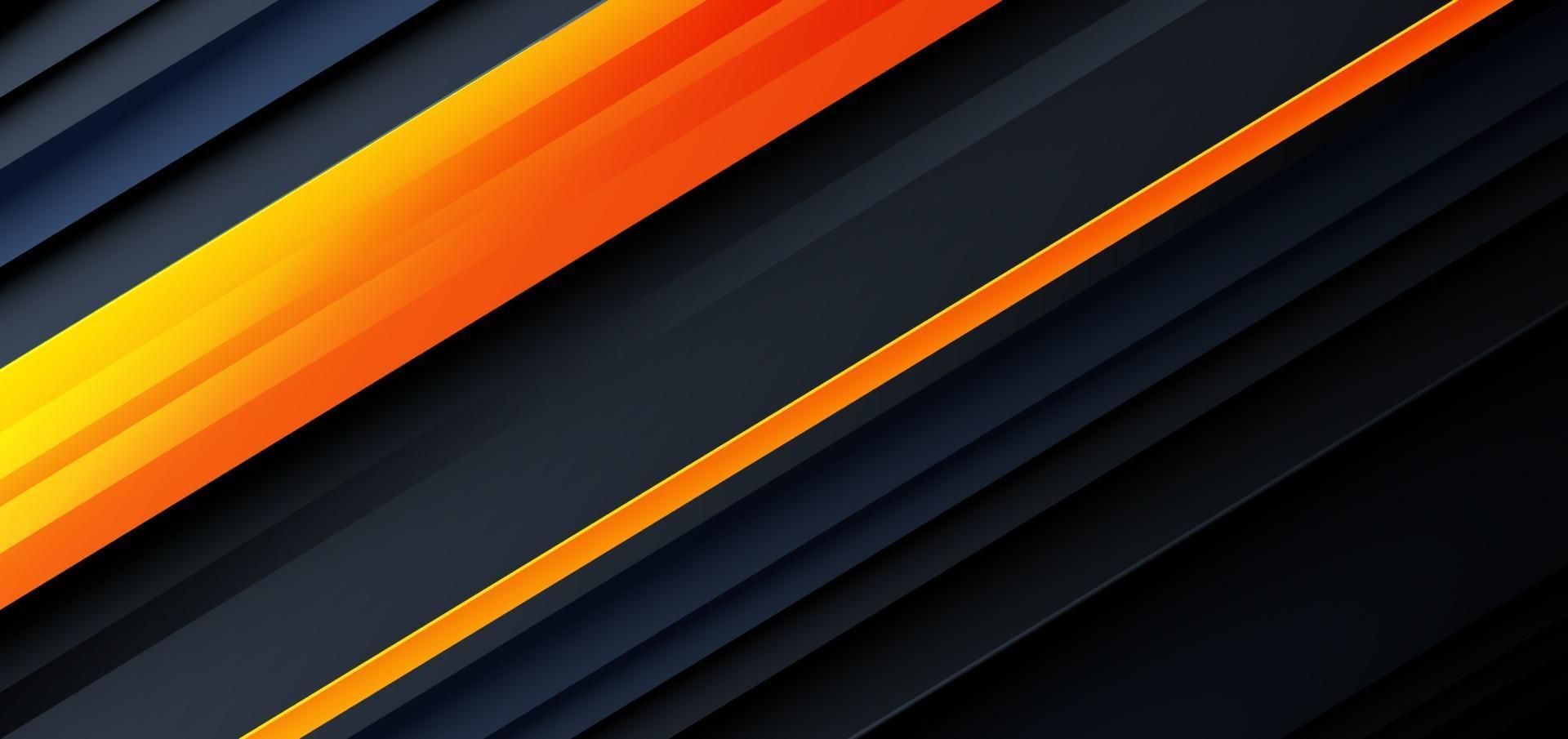 Template diagonal lines orange and dark overlapping layers background