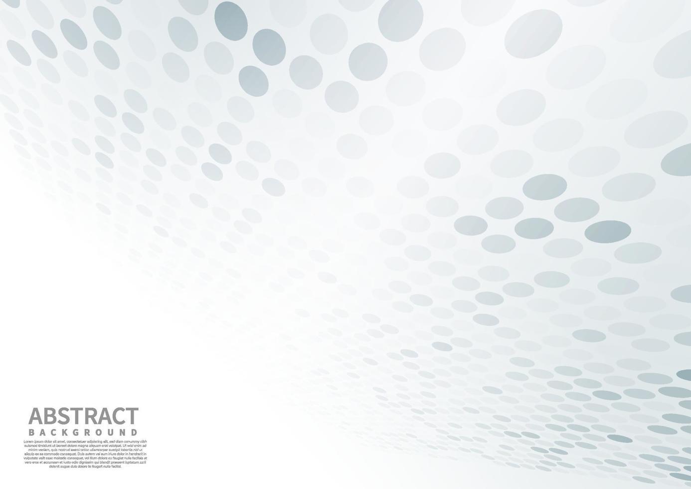 El fondo de patrón de puntos geométricos abstractos con perspectiva de formas blancas se puede utilizar en el diseño de portadas vector