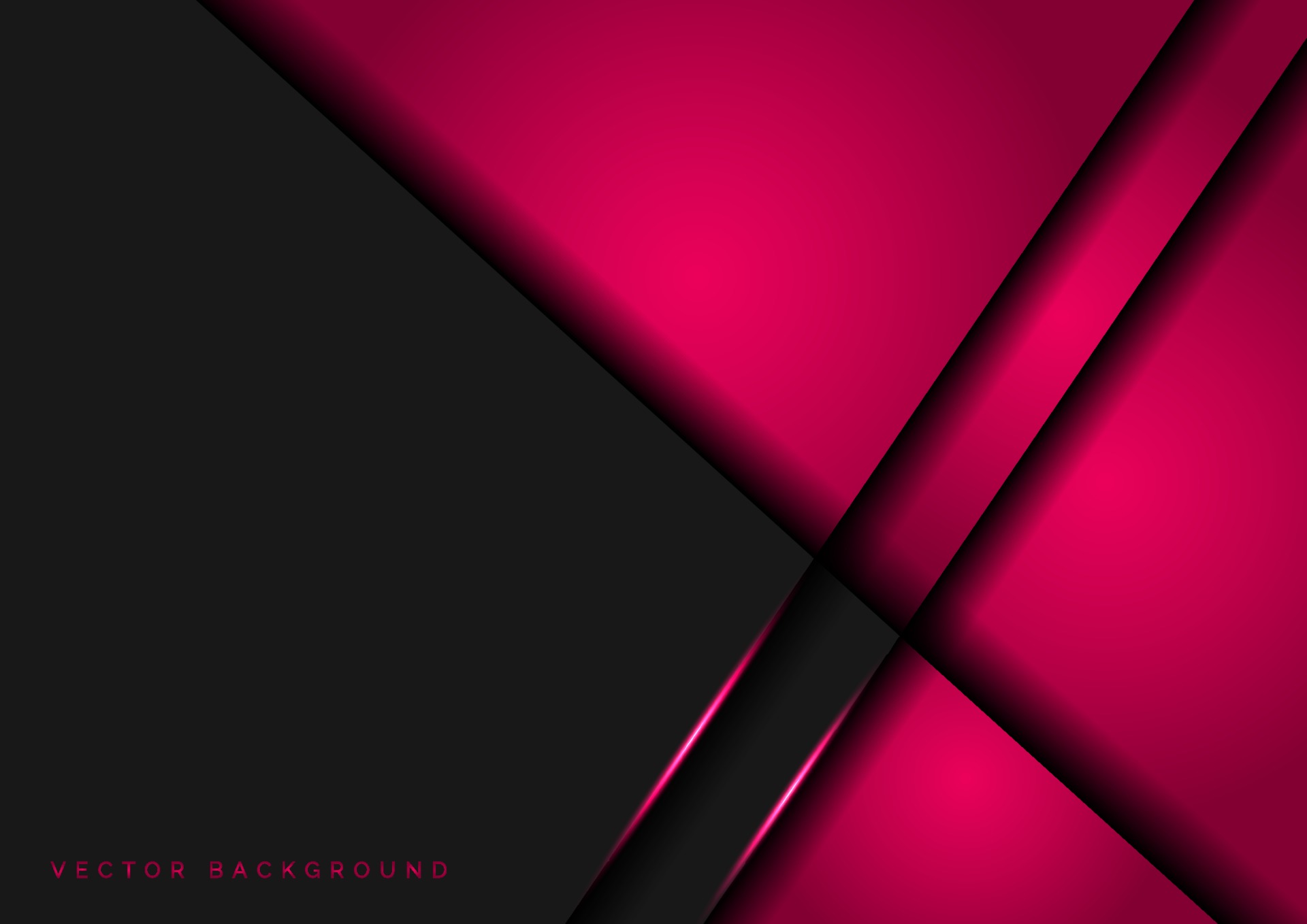 Abstract pink grey overlapping layers design modern futuristic