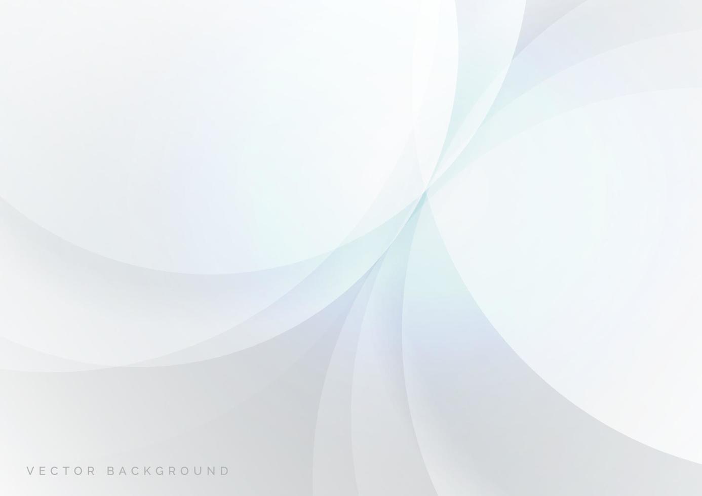 Abstract white and gray geometric circles overlapping background with space for your text. vector