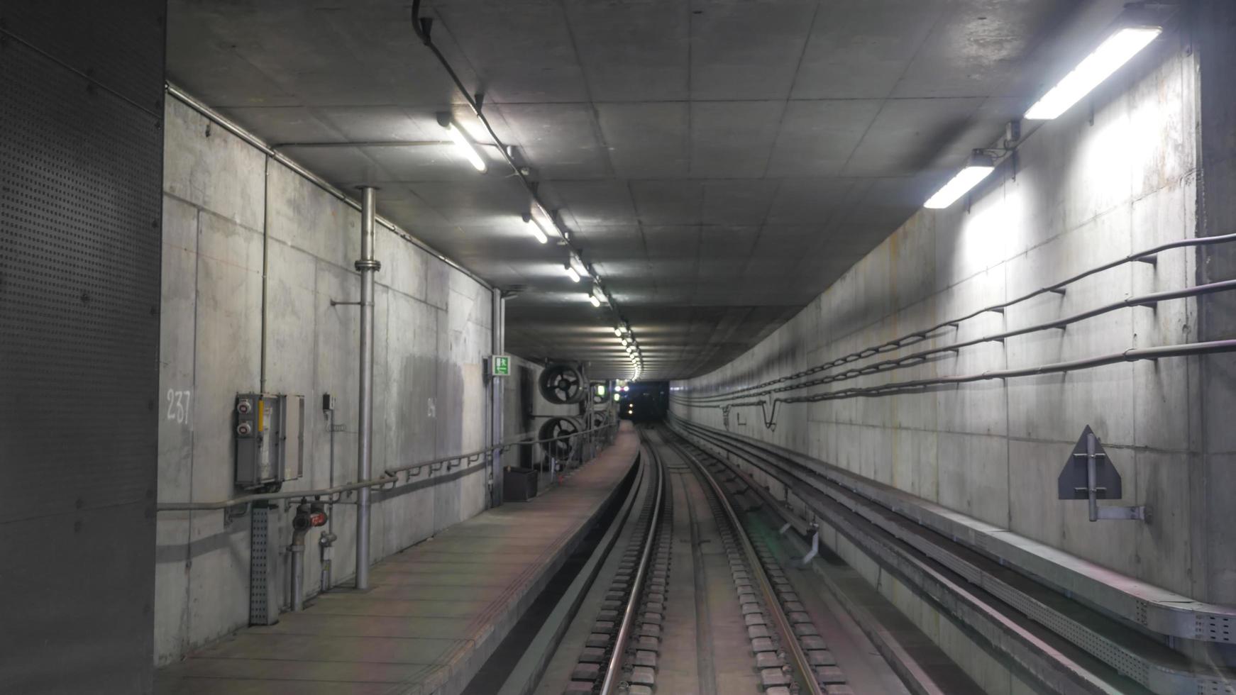 London, UK, 2020 - Interior of the Metropolitan subway photo