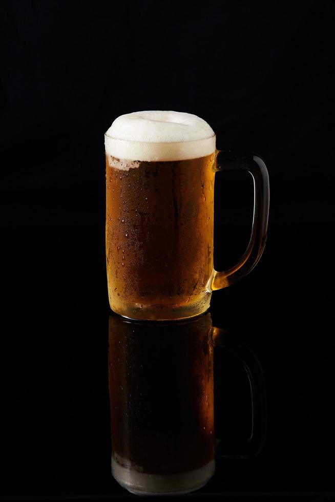 Beer on black background 1947220 Stock Photo at Vecteezy
