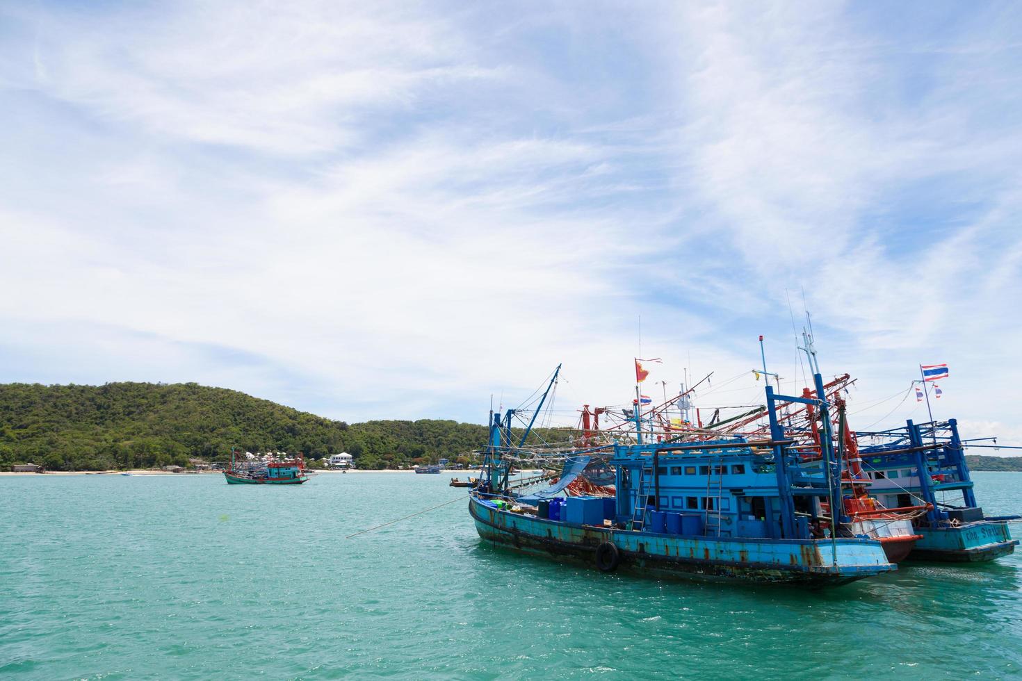 Small Fishing boats in Thailand photo