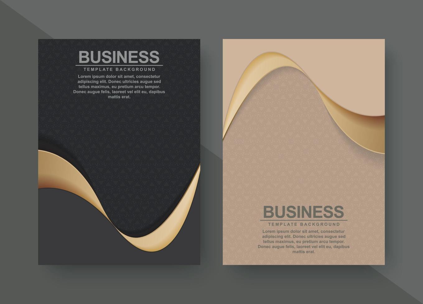 Premium cover menu design set vector