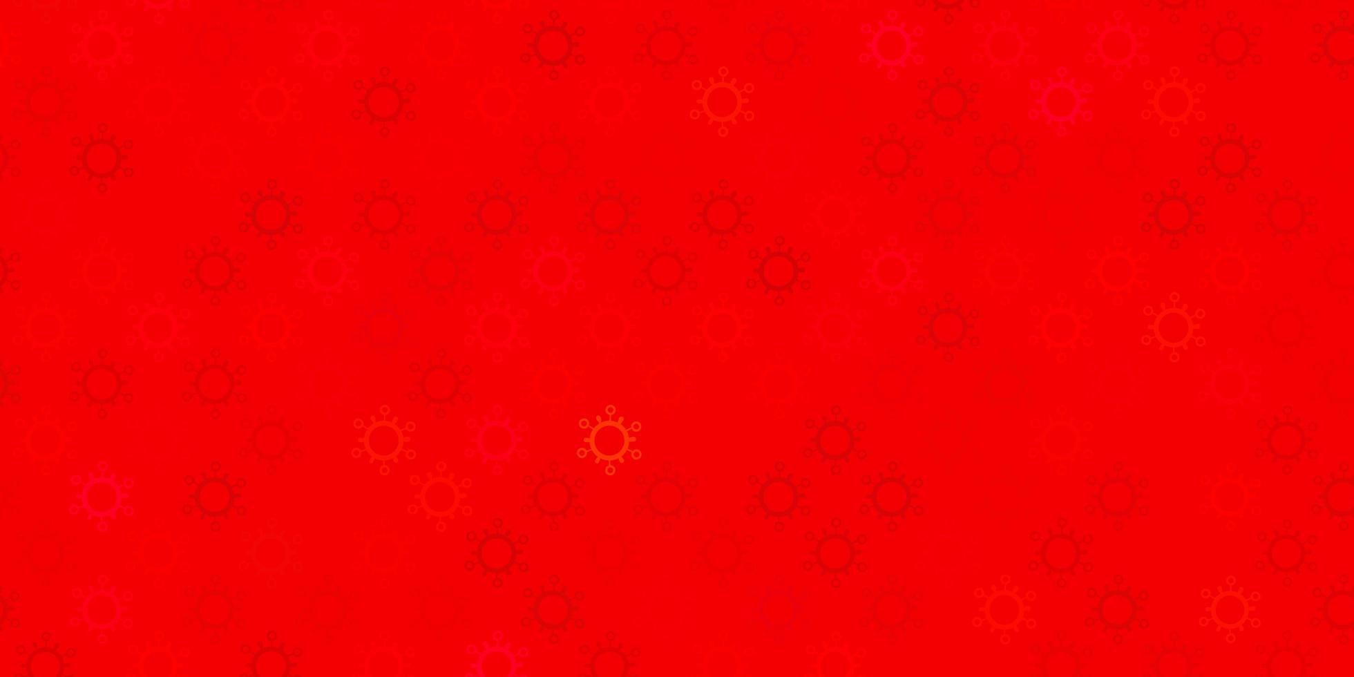 Dark red vector texture with disease symbols.