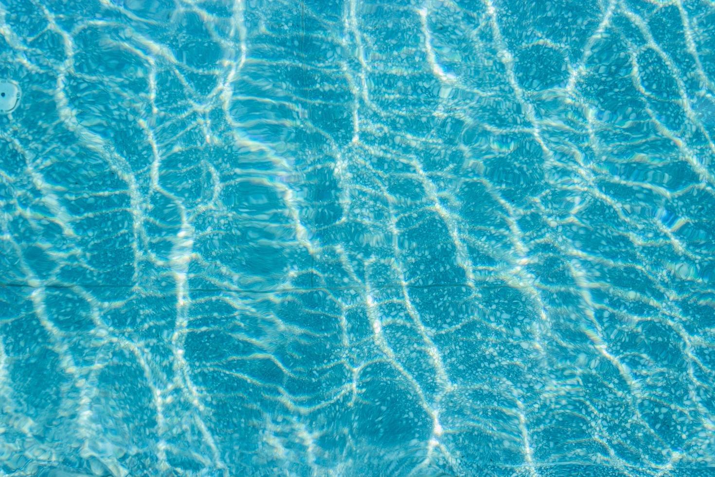 Close-up of blue swimming pool floor for texture or background photo