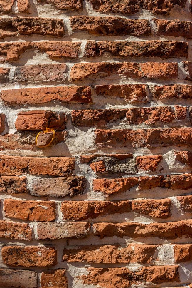 pared de ladrillo para textura o fondo foto