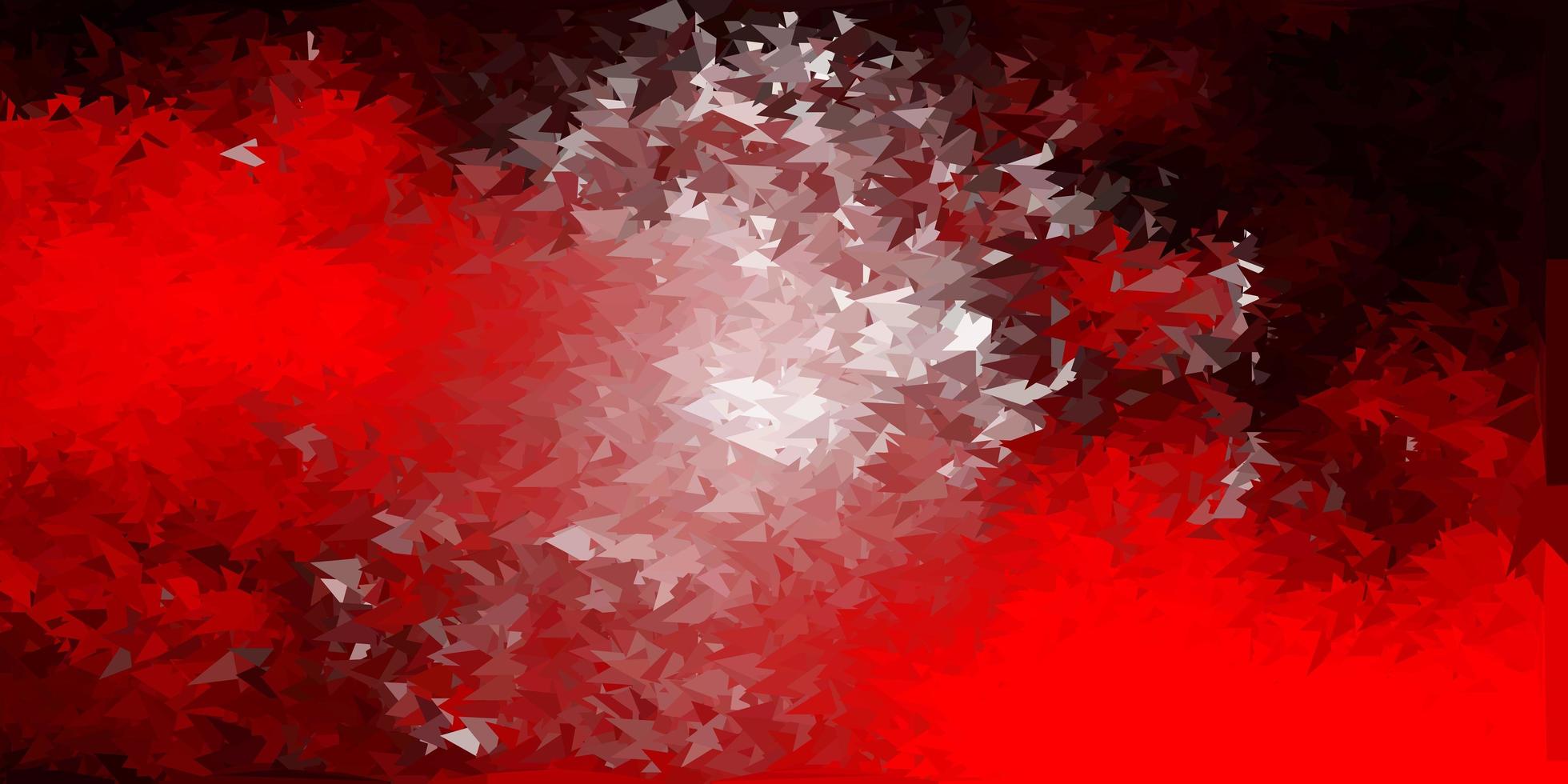 Dark red vector poly triangle template.