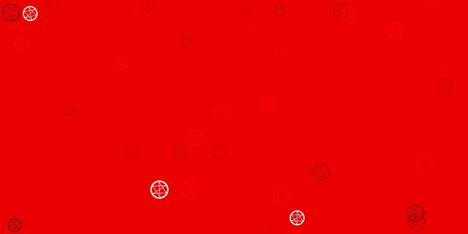 Light Red vector pattern with magic elements.