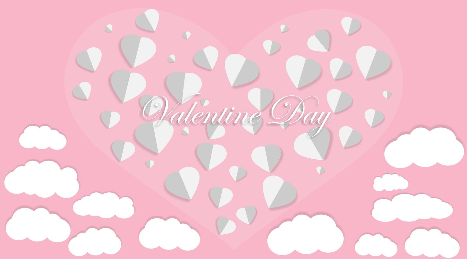 love vector design. valentine's day backgrounds . Paper cut style. Vector illustration