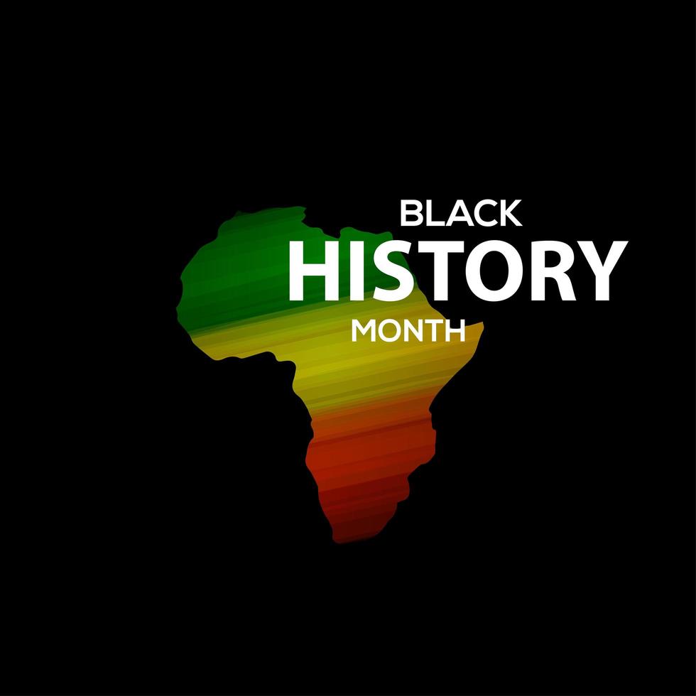 Ilustración de diseño de plantilla de vector de celebración de mes de historia negra