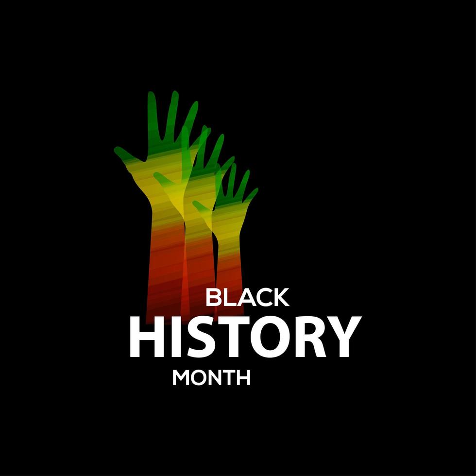 Black History Month Celebration Vector Template Design Illustration