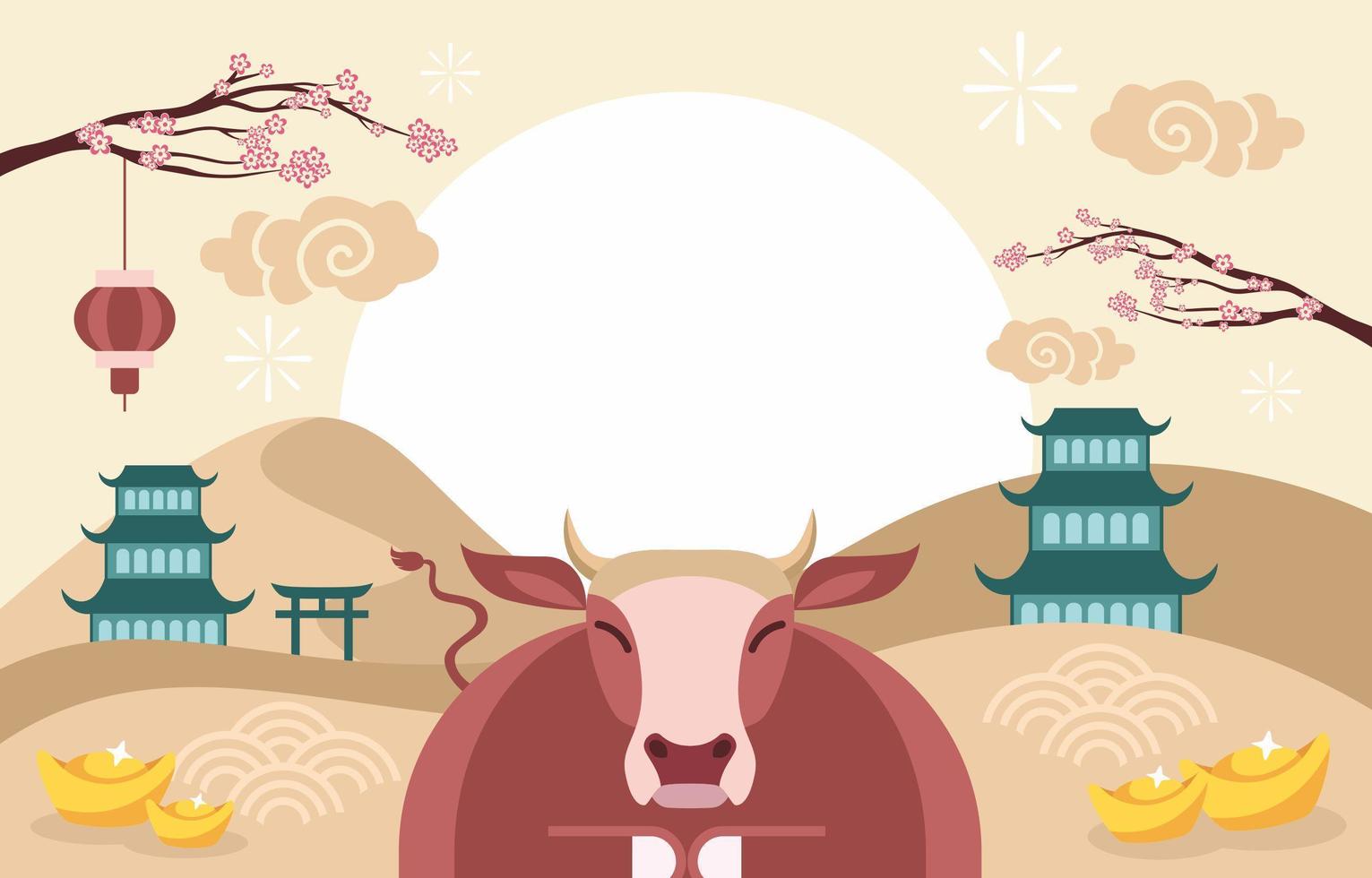 Gong Xi Fa Cai Background for Chinese New Year vector