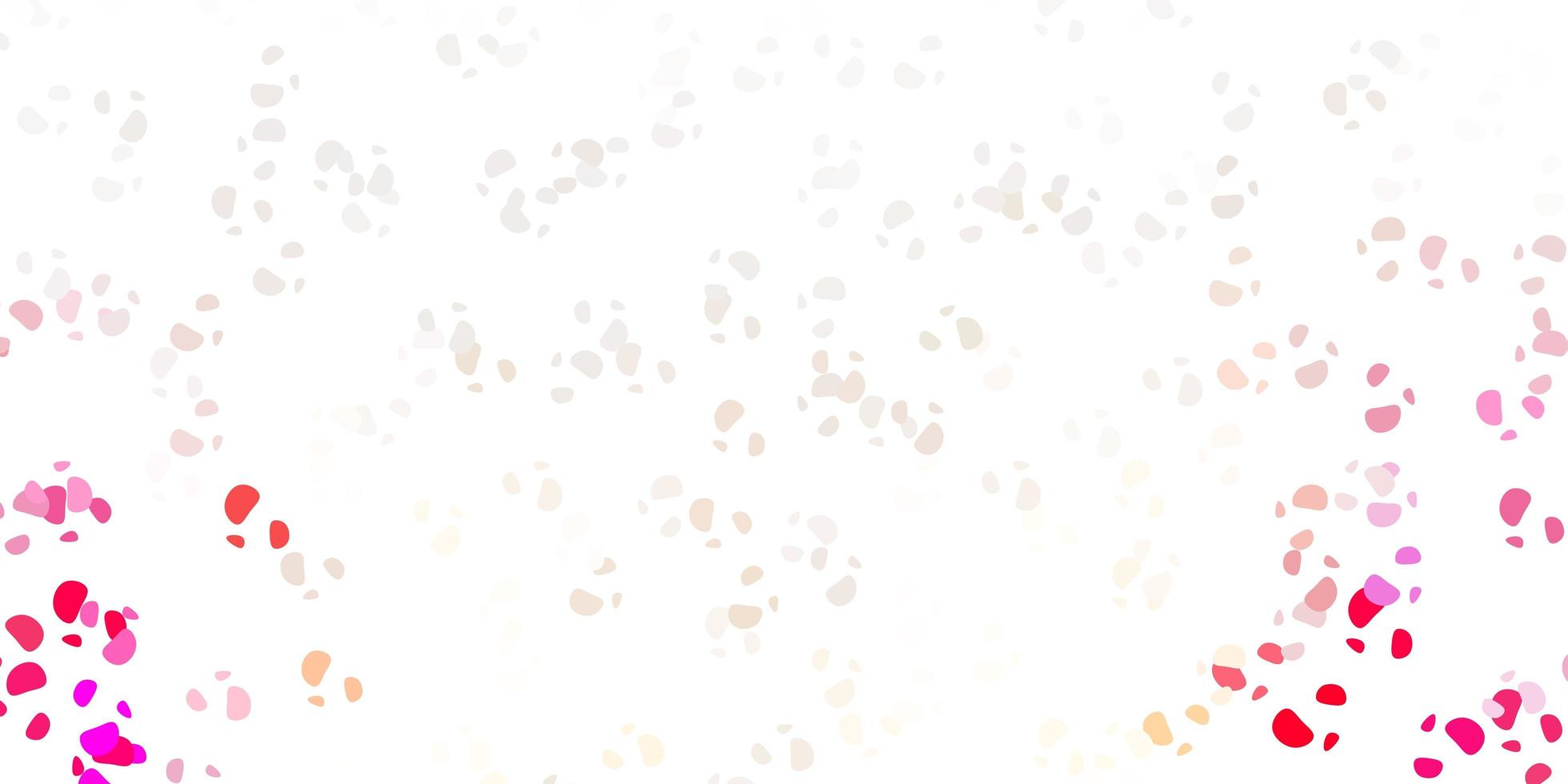 Light red vector background with random forms.