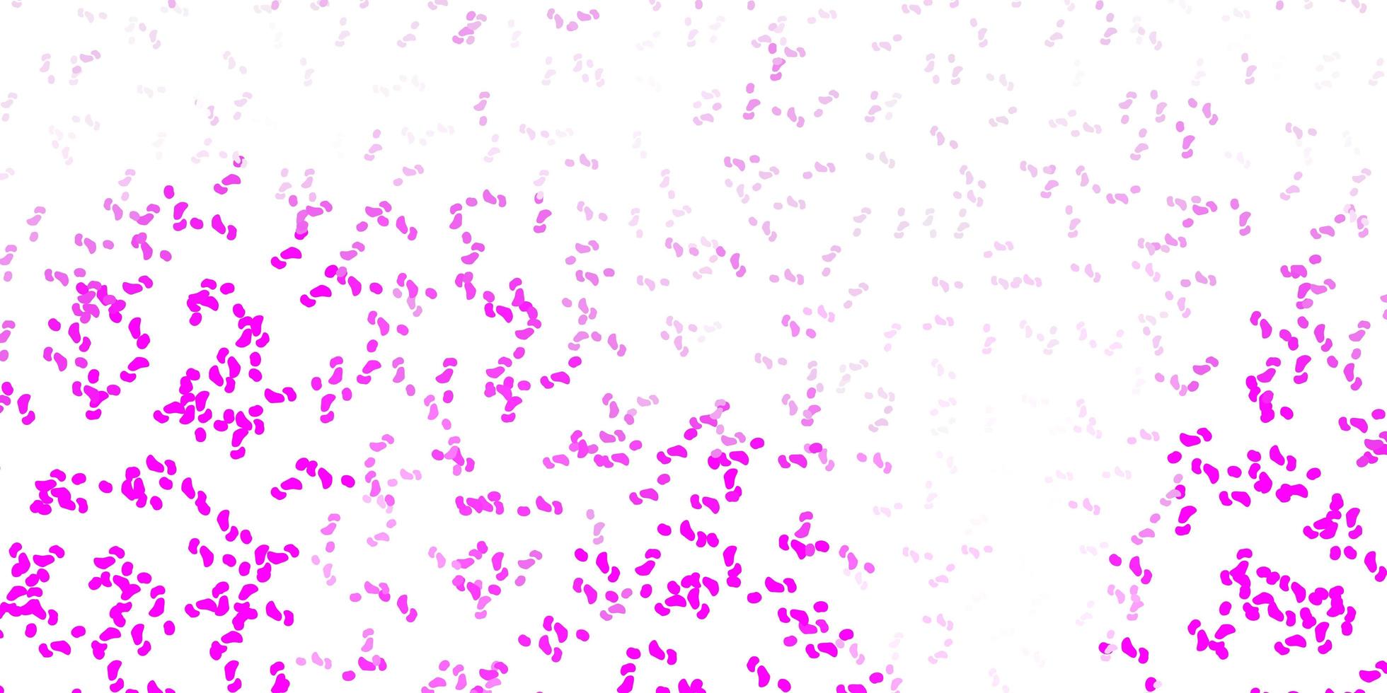 Light purple, pink vector pattern with abstract shapes.