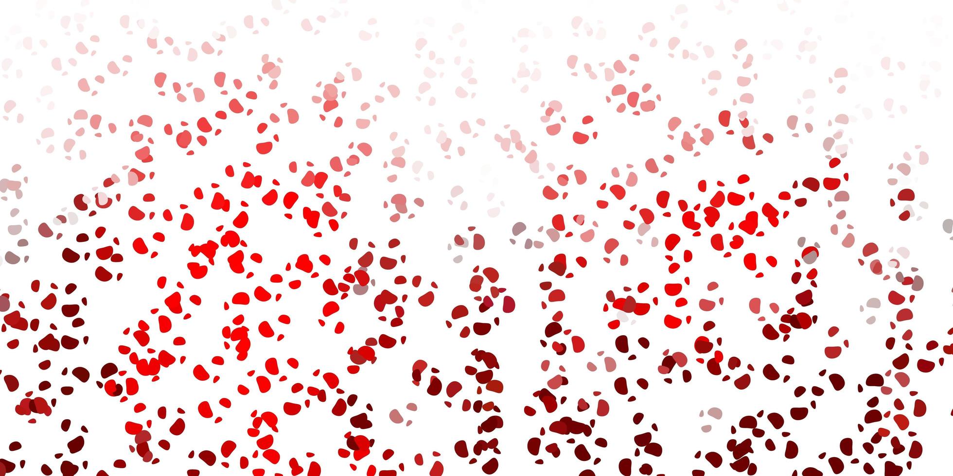 Light red vector texture with memphis shapes.