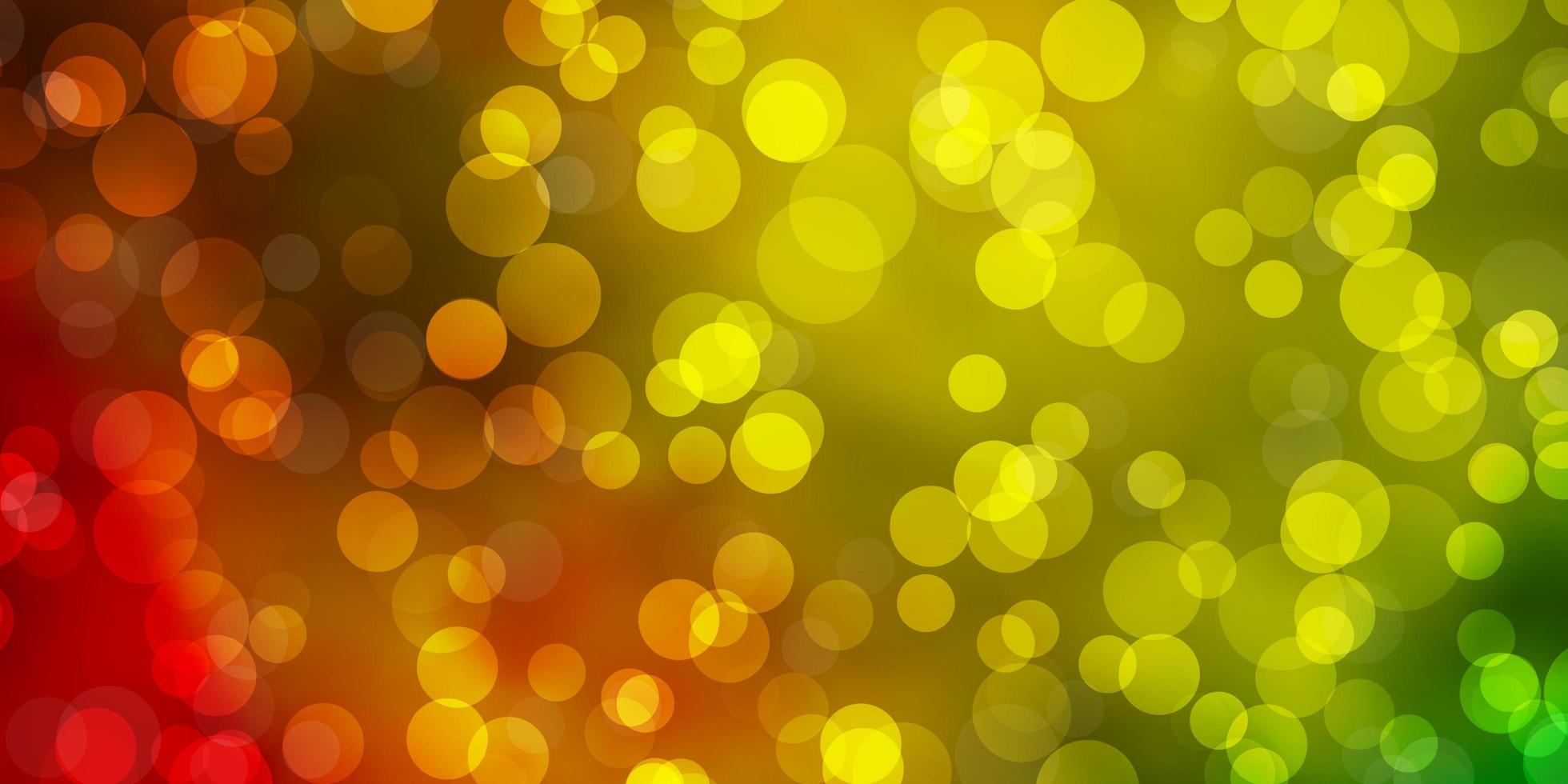 Light Blue, Yellow vector template with circles.