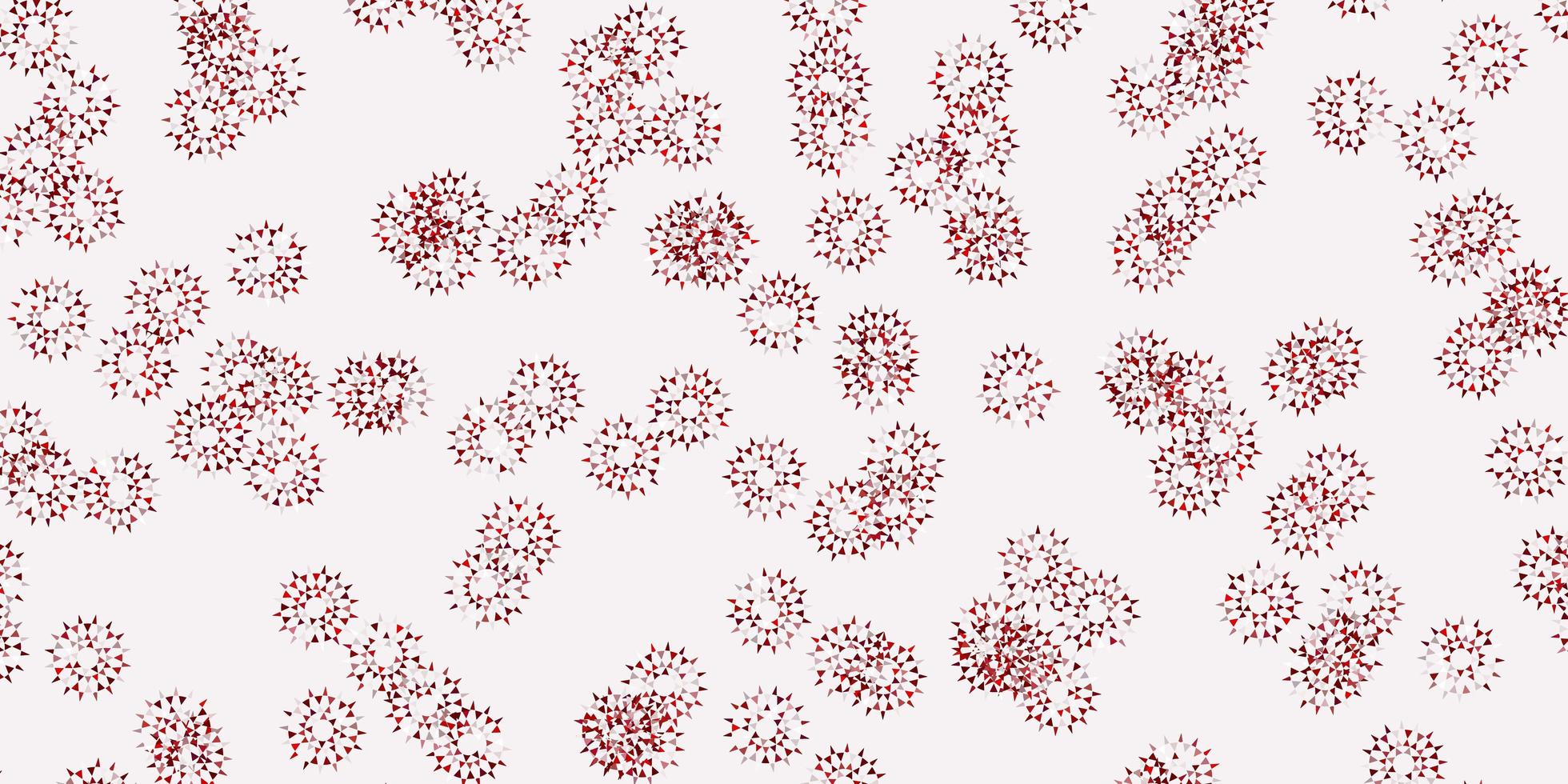 Light purple, pink vector doodle background with flowers.