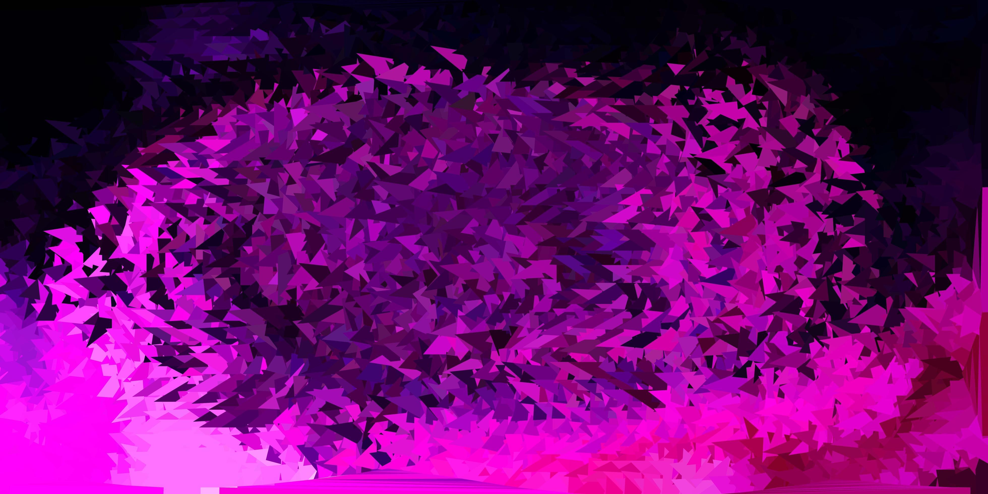 Dark purple, pink vector gradient polygon layout. 1949255 Vector Art at