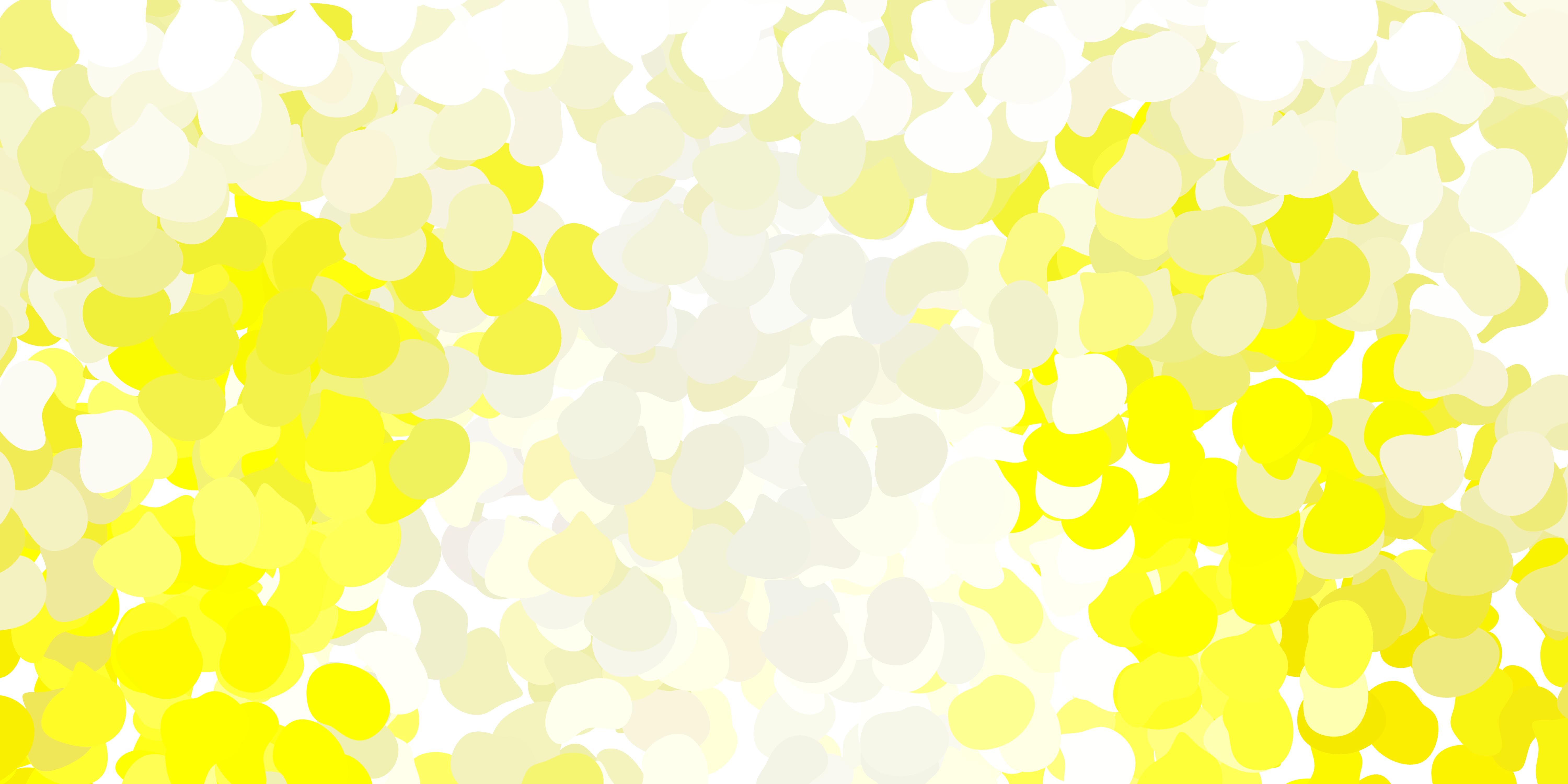 Light yellow vector pattern with abstract shapes. 1949268 Vector Art at
